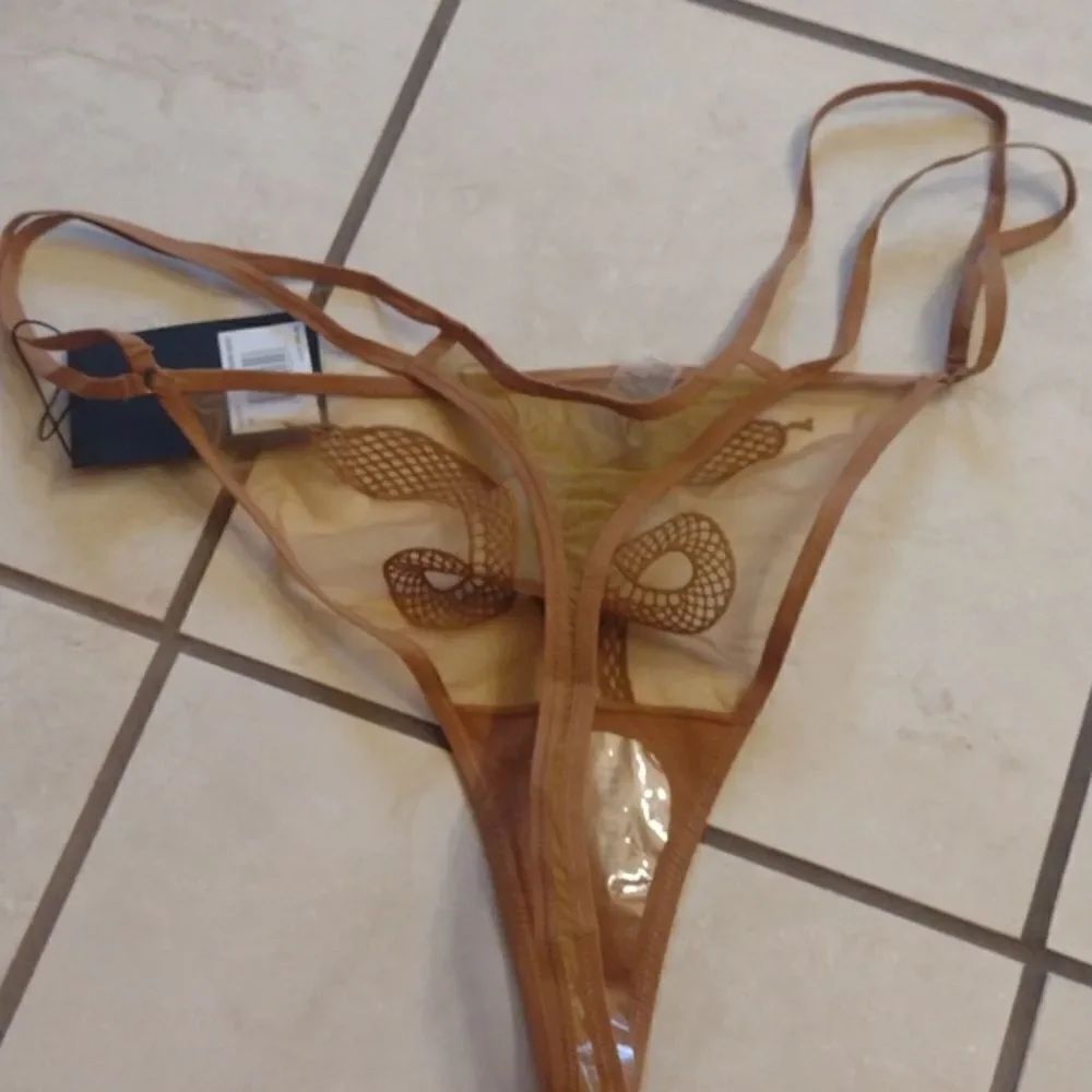 NWT Rare Thistle and Spire Medusa Thong Liquid Gold size 2X